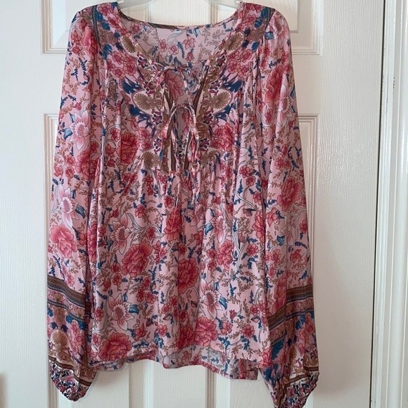 Floral peasant top - Picture 1 of 4